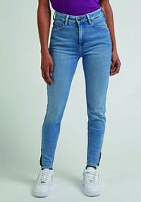 Jeansy Lee niebieskie damskie 