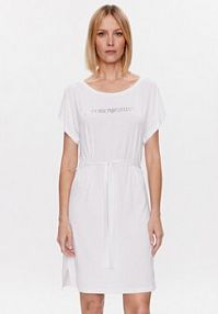 Sukienka codzienna Emporio Armani biała 