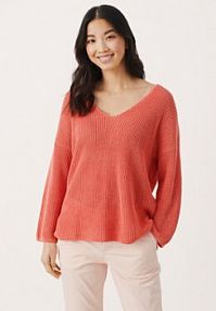 Sweter Part Two różowy damski 