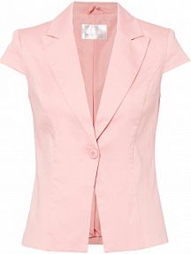 Żakiet z krótkim rękawem, z satyny bawełnianej  Bonprix