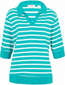 Shirt polo z mieszanki bawełny z wiskozą  damski Bonprix