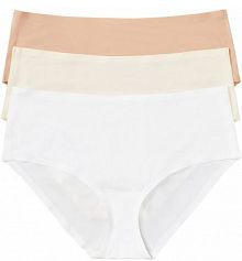 Figi panty Feel Comfort bezszwowe (3 pary)  Bonprix