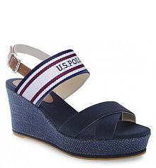 Sandały U.S. Polo Assn. niebieskie damskie