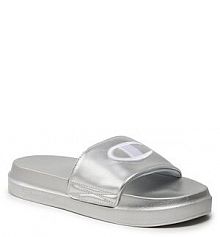 Klapki basenowe Champion srebrne damskie