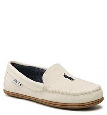 Kapcie Polo Ralph Lauren écru damskie