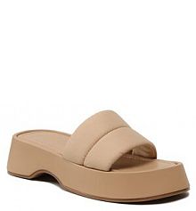 Klapki DeeZee beżowe damskie