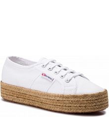 Espadryle Superga białe damskie