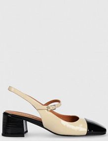 Sandały na obcasie Jonak  beżowe 3400169