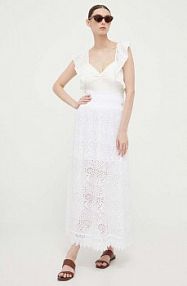 Spódnica maxi Guess  biała W3GD69.WFDC0