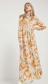 Sukienka maxi Rip Curl  żółta 01PWDR