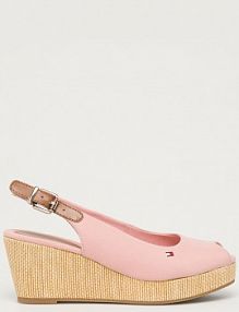 Espadryle na koturnie Tommy Hilfiger  różowe FW0FW04788