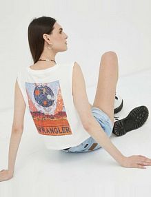 Top Wrangler  biały damski W7FED3W02