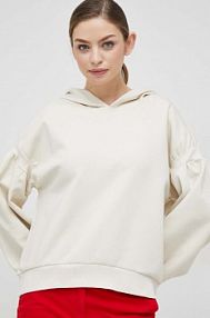 Bluza przez głowę Sisley  beżowa 3IPRW2001.0L8