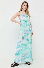 Sukienka maxi PATRIZIA PEPE  turkusowa 2A2591.A240