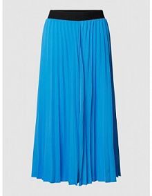 Spódnica midi z plisami s.Oliver RED LABEL niebieska EAN 2128429