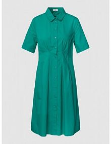 Sukienka koszulowa z listwą guzikową na całej długości model Paper s.Oliver RED LABEL zielona EAN 2128407