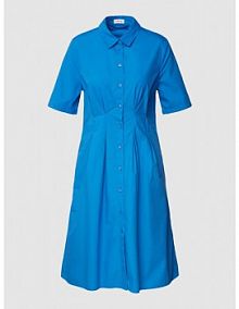 Sukienka koszulowa z listwą guzikową na całej długości model Paper s.Oliver RED LABEL niebieska EAN 2128407