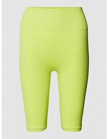 Spodnie kolarki z efektem prążkowania model HANA TheJoggConcept żółte EAN 22800029
