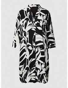 Sukienka koszulowa ze wzorem na całej powierzchni s.Oliver RED LABEL czarna EAN 2131927
