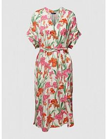 Sukienka midi ze wzorem na całej powierzchni Gant biała EAN 4503242