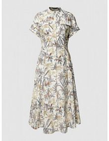 Sukienka midi z wiskozy Windsor niebieska EAN 30037324