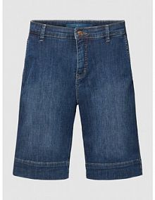 Szorty jeansowe z przyszytymi mankietami nogawek MAC niebieskie EAN 393307290