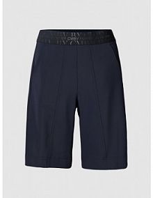Bermudy z elastycznym pasem model BEVERLY CAMBIO granatowe damskie EAN 6320 294/01