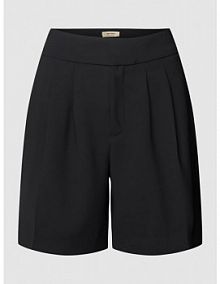 Szorty z zakładkami w pasie model JENNA MOS MOSH czarne damskie EAN 153340
