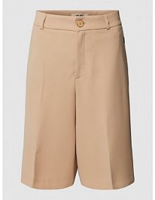 Bermudy z detalem z logo model Jules Leia MOS MOSH beżowe damskie EAN 144540