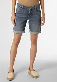 Spodenki jeansowe Kobiety Bawełna niebieskie jednolity 3809 MAC