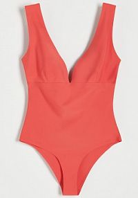 Kostium kąpielowy z ochroną UV Reserved czerwony 6041W-33X