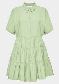 Sukienka Silvian Heach zielona Koszulowa