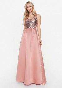 Sukienka wieczorowa Rinascimento różowa 