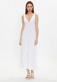 Sukienka codzienna Emporio Armani biała 