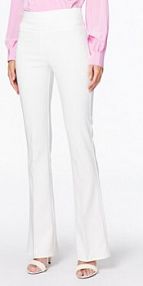 Spodnie eleganckie Rinascimento białe damskie Materiałowe