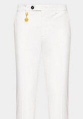 Spodnie eleganckie Manuel Ritz białe damskie Materiałowe