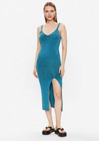 Sukienka dzianinowa Edited niebieska 