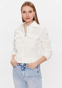 Kurtka jeansowe Marc Aurel biała damska Jeansowa