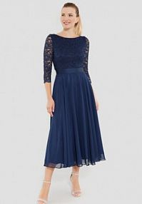 Sukienka koktajlowa Swing granatowa 77761710  Regular Fit