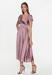 Sukienka koktajlowa Swing fioletowa 