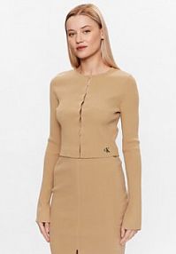 Kardigan Calvin Klein Jeans beżowy 