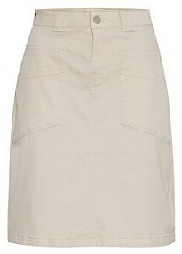 Spódnica mini Fransa beżowa Trapezowa