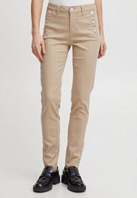 Jeansy Fransa beżowe damskie 