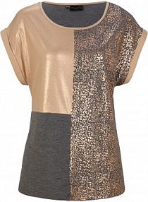 Shirt w optyce patchworkowego  damska Bonprix