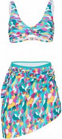 Bikini + pareo (3 części)  Bonprix
