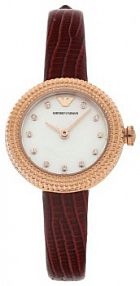 Zegarek Emporio Armani czerwony damski