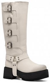 Kozaki Jenny Fairy białe damskie