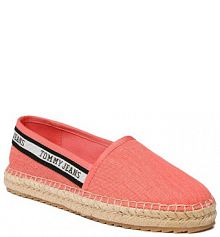 Espadryle Tommy Jeans koralowy damskie