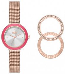 Zegarek DKNY różowe złocenie damski