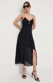 Sukienka midi Morgan  granatowa RIGNY.MARINE